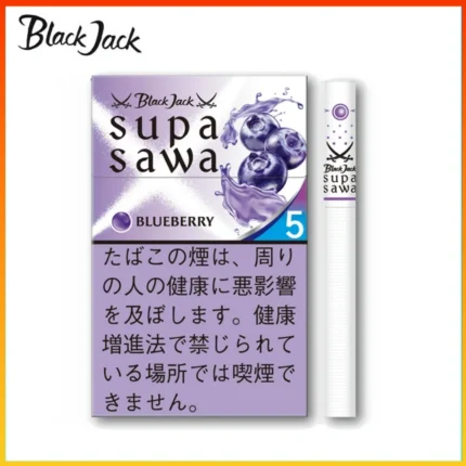 Black Jack SUPA SAWA Blueberry黑傑克藍莓爆珠薄荷5mg香煙
